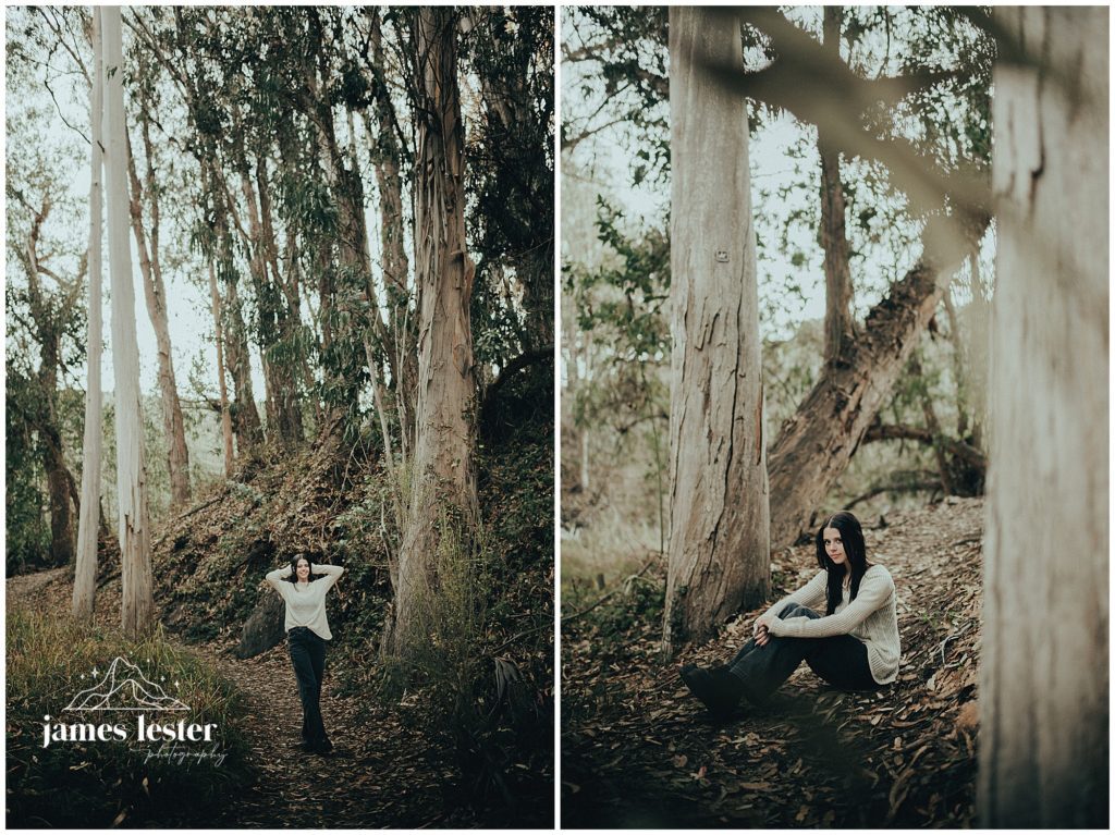 Colorful solo senior portrait photographed in San Luis Obispo County