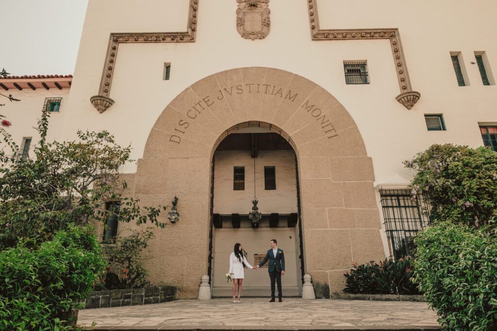 Wedding at Santa Barbara Courthouse, Santa Barbara Courthouse Wedding, James Lester Photography