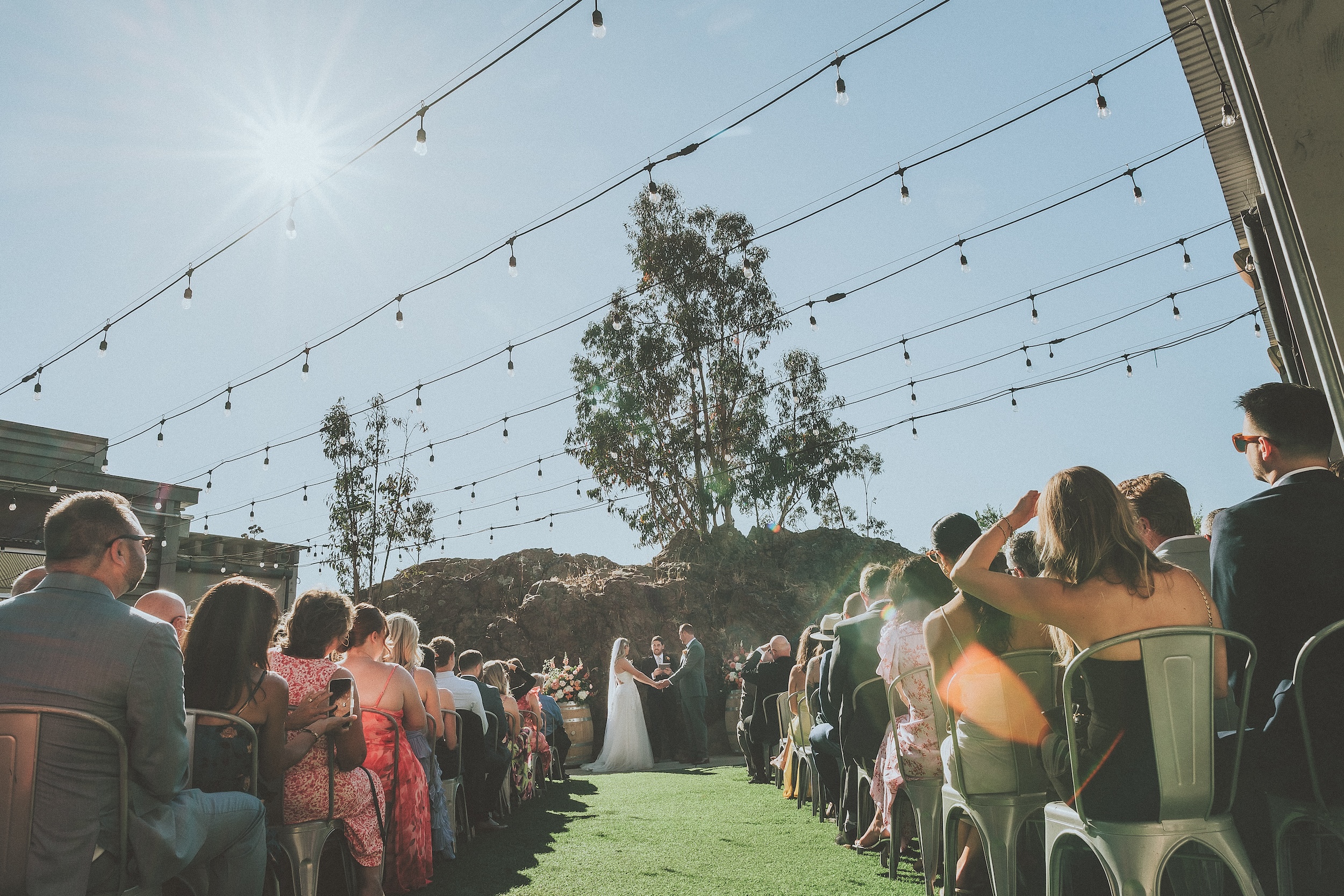 Outdoor Wedding at SLO Brew Rock