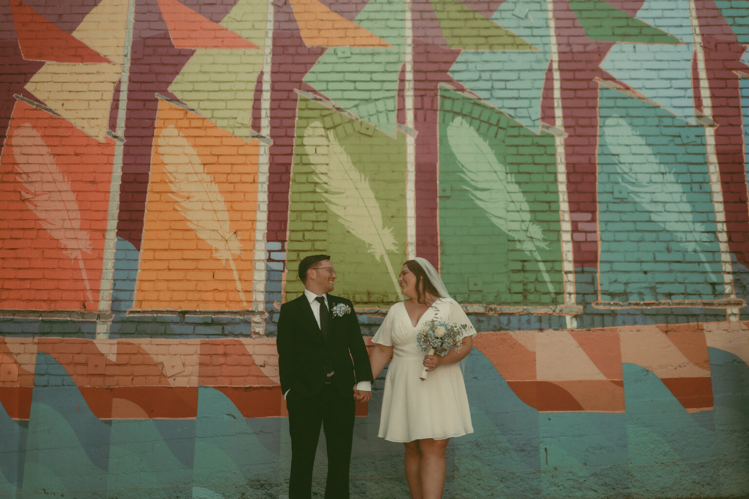 Colorful San Luis Obispo courthouse elopement photographed by James Lester